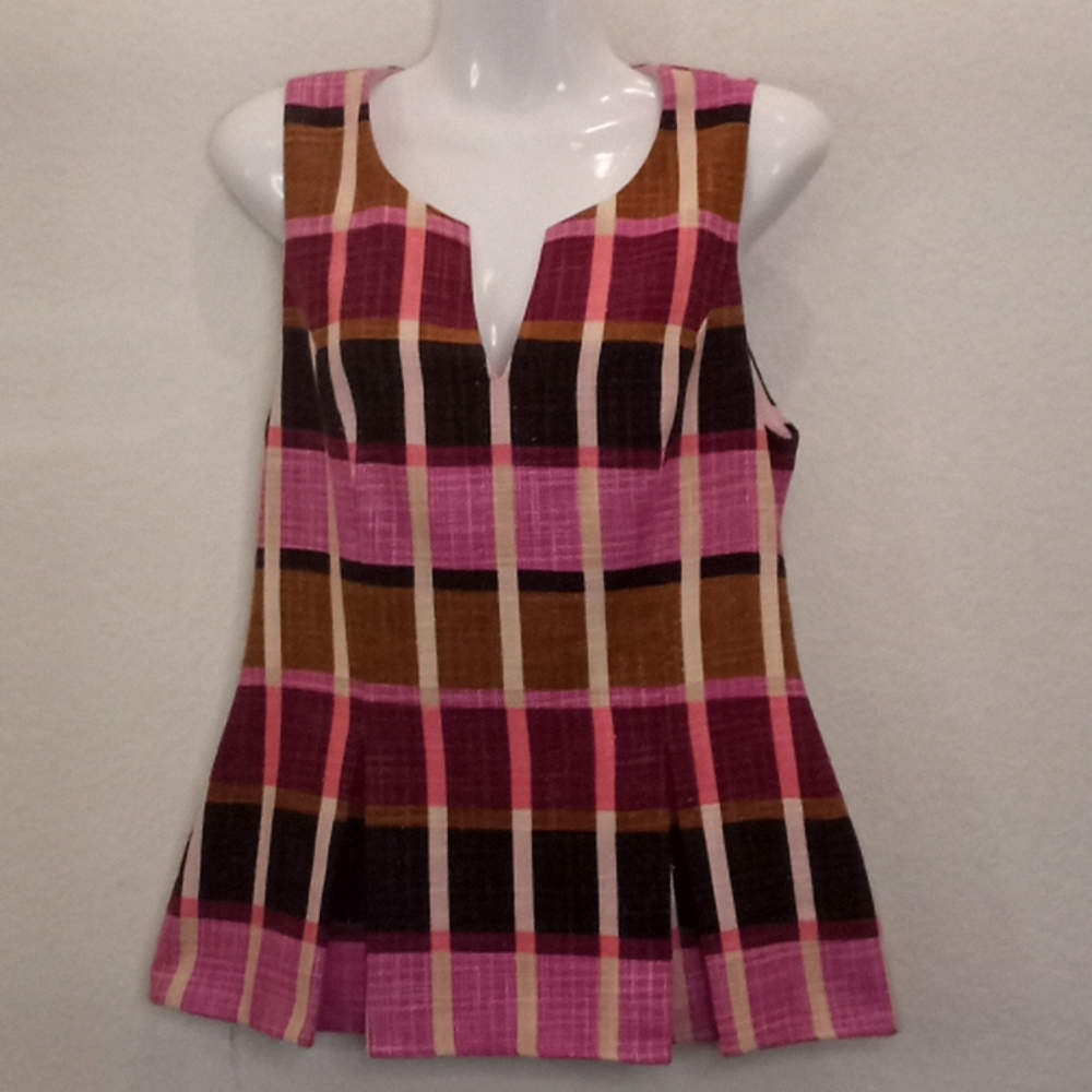 Julie Brown Sloan Tweed Sleeveless Top